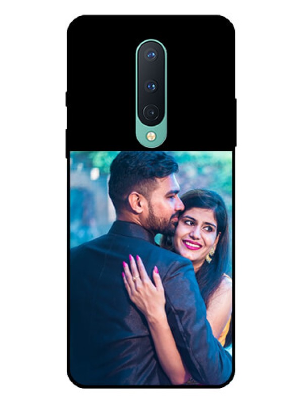 Custom OnePlus 8 Custom Glass Phone Case - Upload Full Picture With Custom Color Design