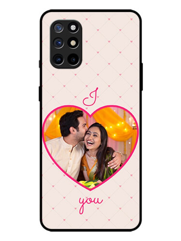 Custom Oneplus 8T Custom Glass Mobile Case  - Heart Shape Design