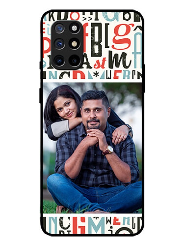 Custom Oneplus 8T Personalized Glass Phone Case  - Alphabet Design