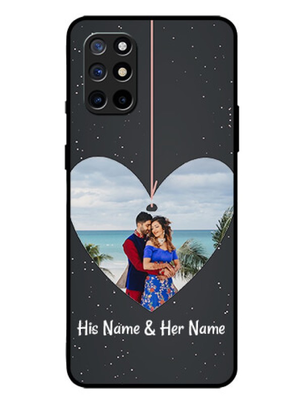 Custom Oneplus 8T Custom Glass Phone Case  - Hanging Heart Design
