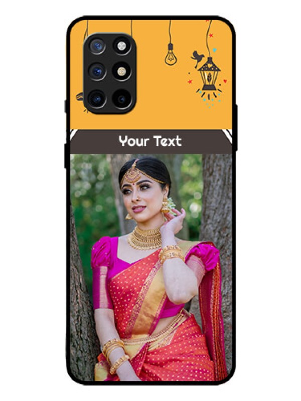 Custom Oneplus 8T Custom Glass Mobile Case  - with Family Picture and Icons 