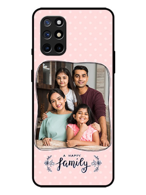 Custom Oneplus 8T Custom Glass Phone Case  - Family with Dots Design