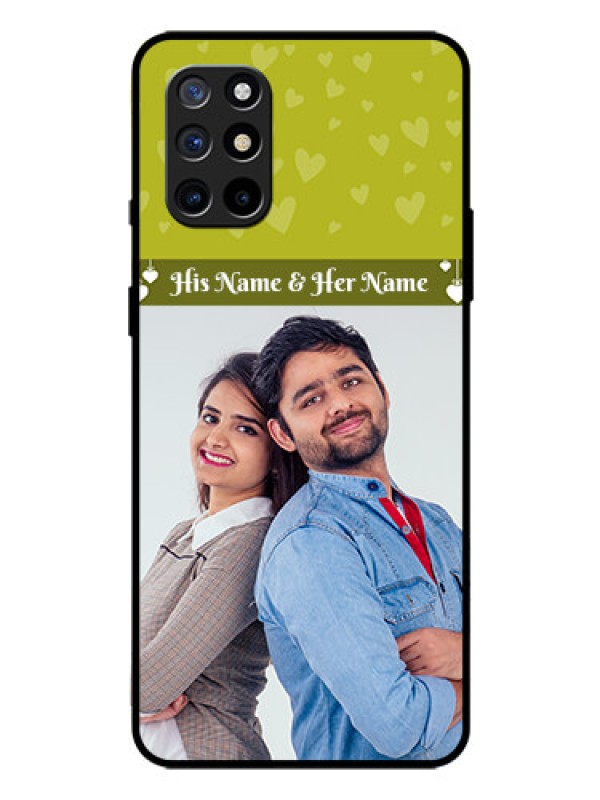 Custom Oneplus 8T Custom Glass Phone Case  - You & Me Heart Design