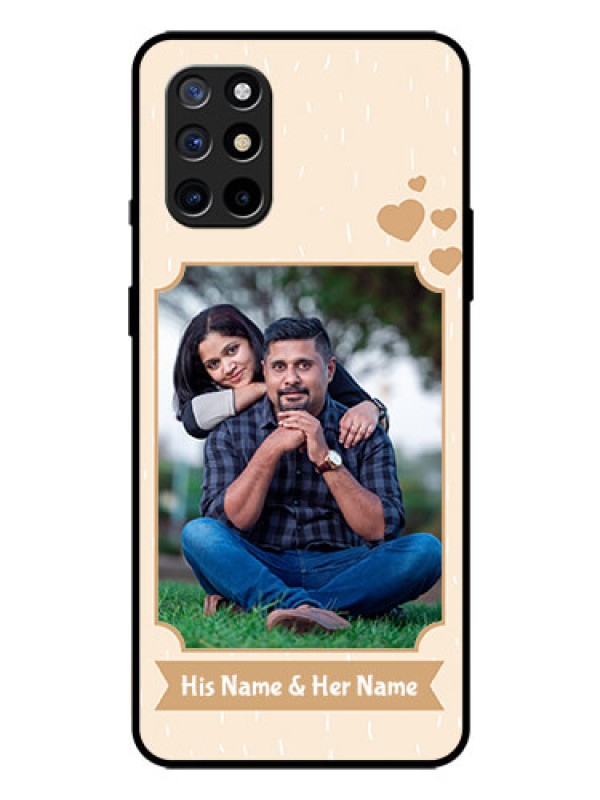 Custom Oneplus 8T Custom Glass Phone Case  - with confetti love design 