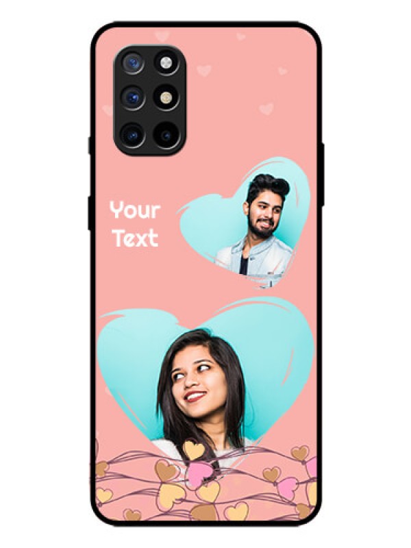 Custom Oneplus 8T Custom Glass Mobile Case  - Love Doodle Design