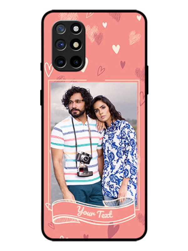 Custom Oneplus 8T Custom Glass Phone Case  - Love doodle art Design