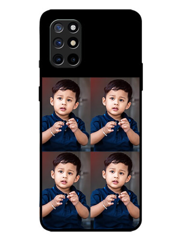 Custom Oneplus 8T 4 Image Holder on Glass Mobile Cover