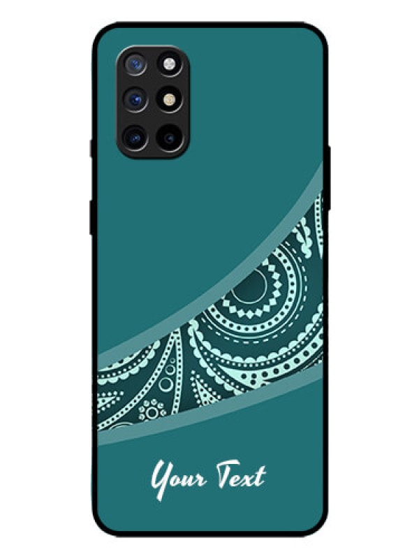 Custom OnePlus 8T Photo Printing on Glass Case - semi visible floral Design