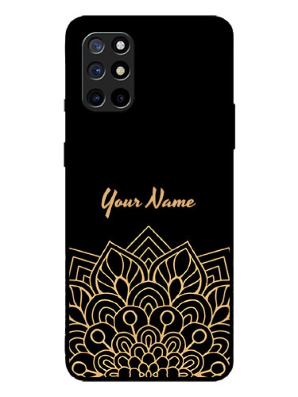 Custom OnePlus 8T Custom Glass Phone Case - Golden mandala Design
