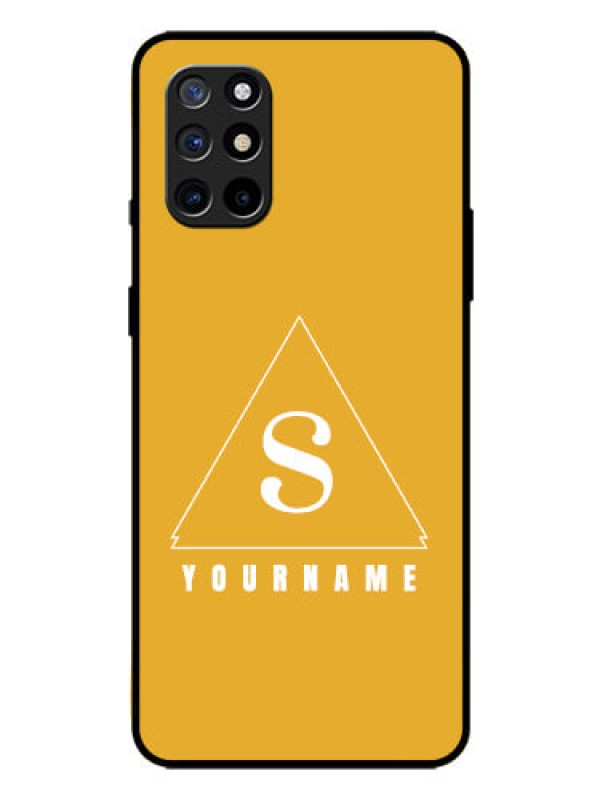 Custom OnePlus 8T Personalized Glass Phone Case - simple triangle Design