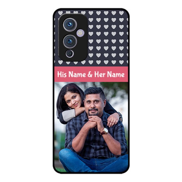 Oneplus 9 5G Custom Glass Mobile Case - Love Symbols Design