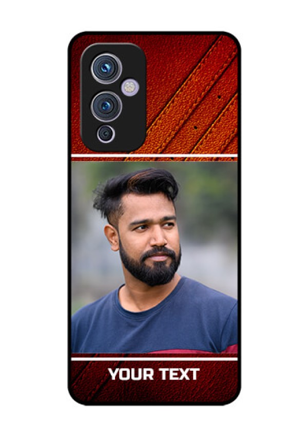 Oneplus 9 5G Personalized Glass Phone Case - Leather Phone Case Design