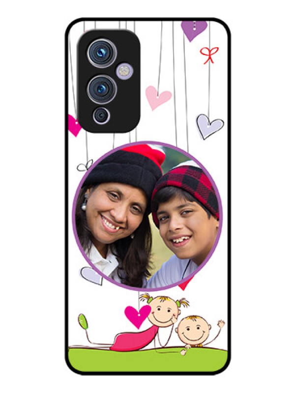 Custom Oneplus 9 5G Photo Printing on Glass Case - Cute Kids Phone Case Design