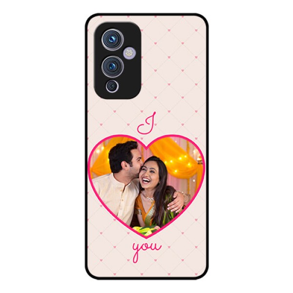 Oneplus 9 5G Custom Glass Mobile Case - Heart Shape Design