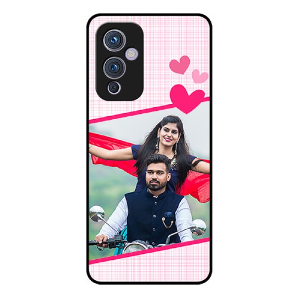 Oneplus 9 5G Custom Glass Phone Case - Love Shape Heart Design