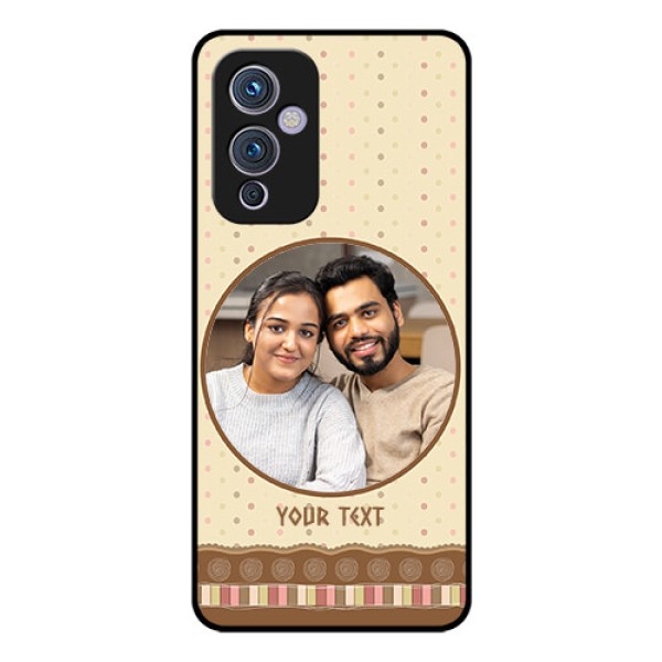 Oneplus 9 5G Custom Glass Mobile Case - Brown Dotted Mobile Case Design Oneplus 9 5G Custom Glass Mobile Case - Brown Dotted Mobile Case Design