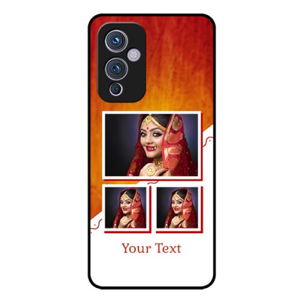 Oneplus 9 5G Custom Glass Phone Case - Wedding Memories Design 