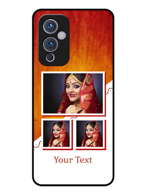Custom Oneplus 9 5G Custom Glass Phone Case - Wedding Memories Design 