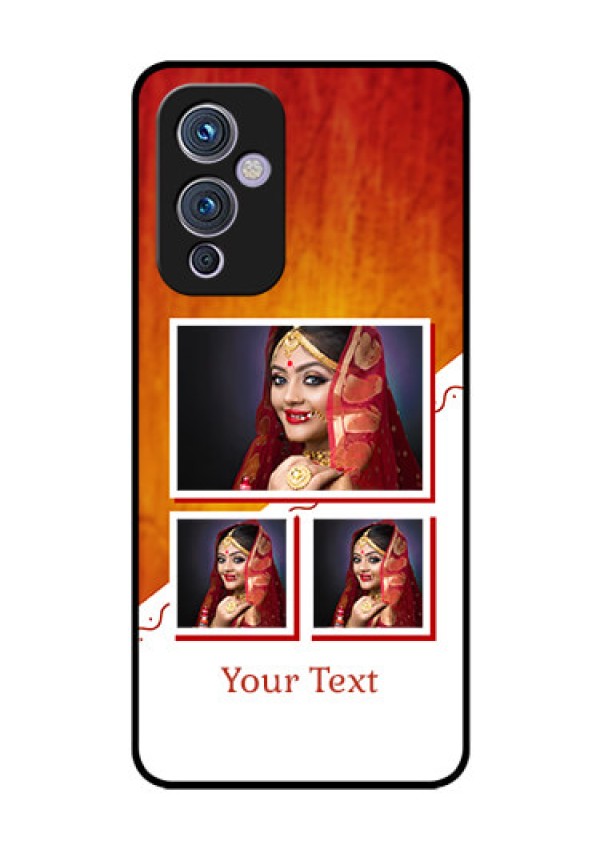 Oneplus 9 5G Custom Glass Phone Case - Wedding Memories Design 