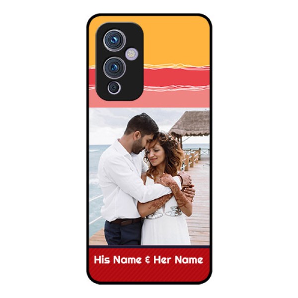 Oneplus 9 5G Custom Glass Mobile Case - Colorful Case Design