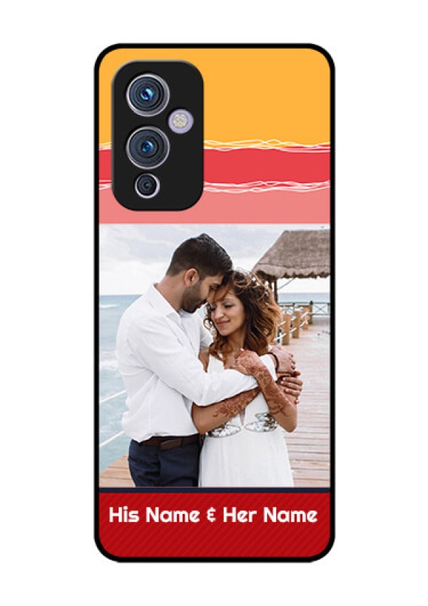Oneplus 9 5G Custom Glass Mobile Case - Colorful Case Design