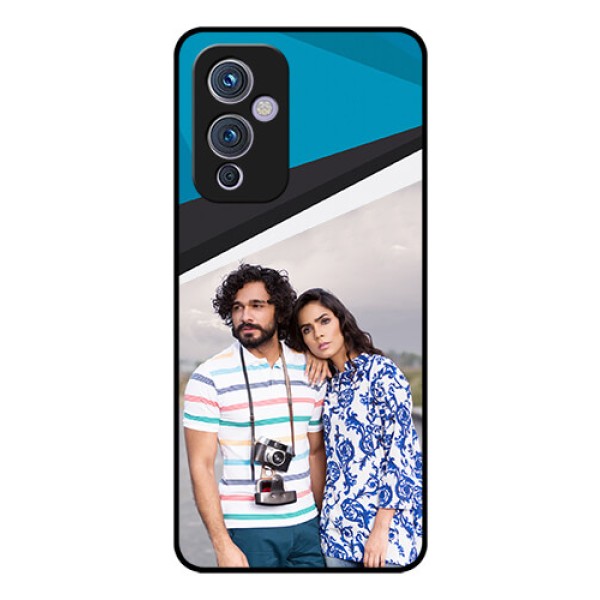 Oneplus 9 5G Photo Printing on Glass Case - Simple Pattern Photo Upload Design