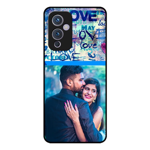 Oneplus 9 5G Custom Glass Mobile Case - Colorful Love Design
