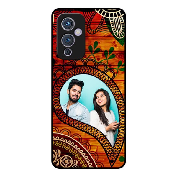 Oneplus 9 5G Personalized Glass Phone Case - Abstract Colorful Design