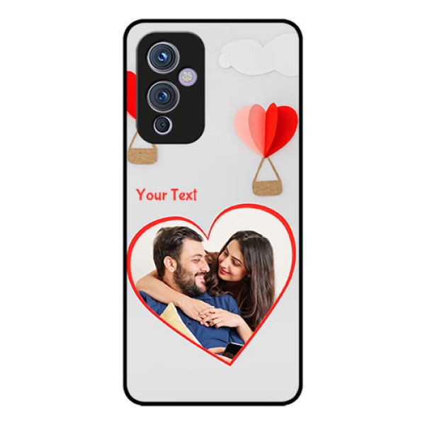 Oneplus 9 5G Custom Glass Mobile Case - Parachute Love Design
