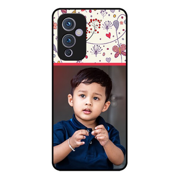 Oneplus 9 5G Custom Glass Mobile Case - Premium Floral Design