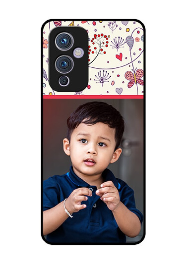 Oneplus 9 5G Custom Glass Mobile Case - Premium Floral Design