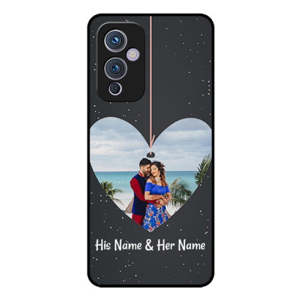 Oneplus 9 5G Custom Glass Phone Case - Hanging Heart Design