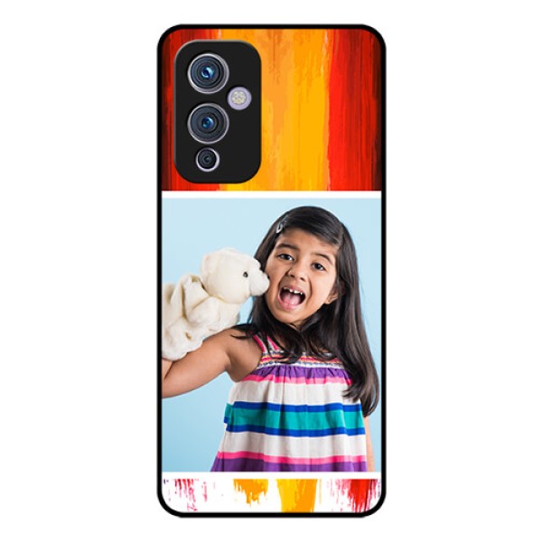Oneplus 9 5G Personalized Glass Phone Case - Multi Color Design