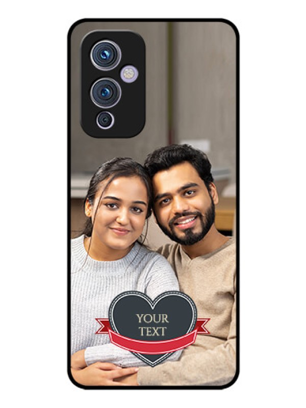 Custom Oneplus 9 5G Custom Glass Phone Case - Just Married Couple Design