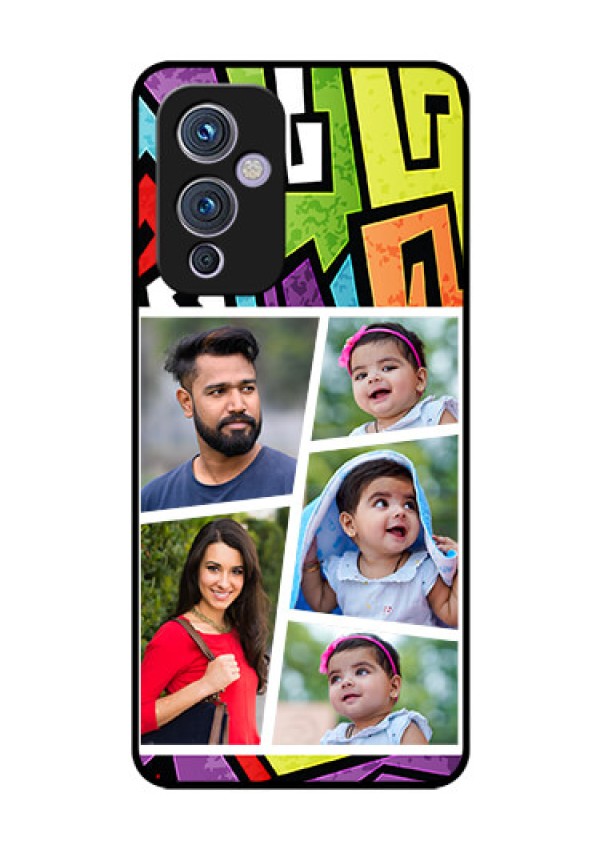 Oneplus 9 5G Custom Glass Phone Case - Graffiti pattern Design