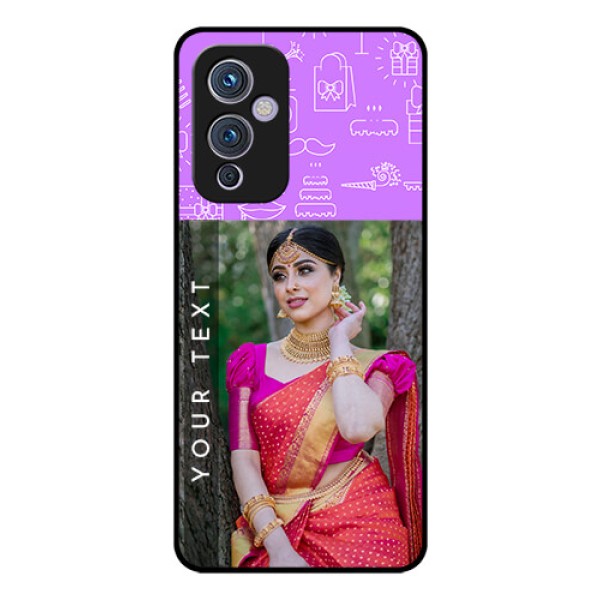 Oneplus 9 5G Custom Glass Mobile Case - Birthday Icons Design
