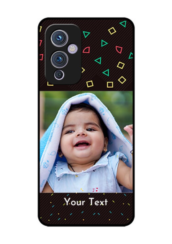 Oneplus 9 5G Custom Glass Phone Case - with confetti birthday design