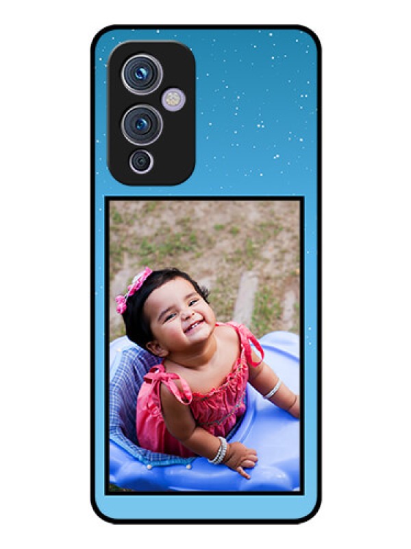 Custom Oneplus 9 5G Custom Glass Mobile Case - Wave Pattern Colorful Design