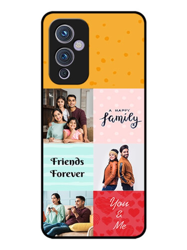 Custom Oneplus 9 5G Personalized Glass Phone Case - Images with Quotes Design