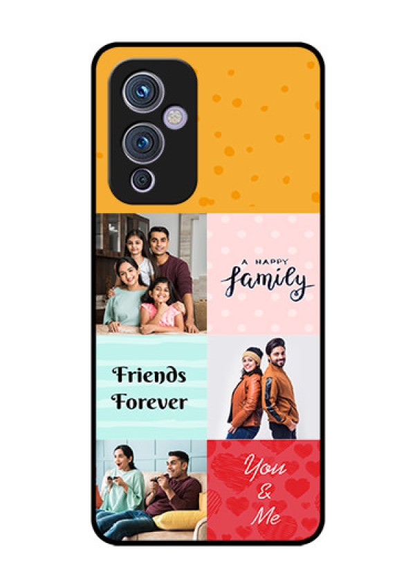 Oneplus 9 5G Personalized Glass Phone Case - Images with Quotes Design