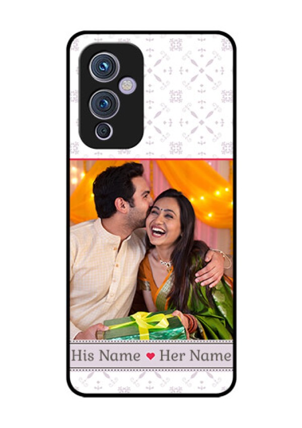 Oneplus 9 5G Custom Glass Mobile Case - with Photo and Ethnic Design