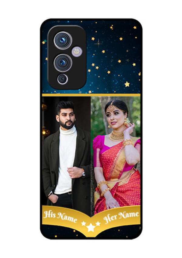 Oneplus 9 5G Custom Glass Phone Case - Galaxy Stars Backdrop Design