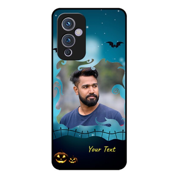 Oneplus 9 5G Custom Glass Phone Case - Halloween frame design Oneplus 9 5G Custom Glass Phone Case - Halloween frame design