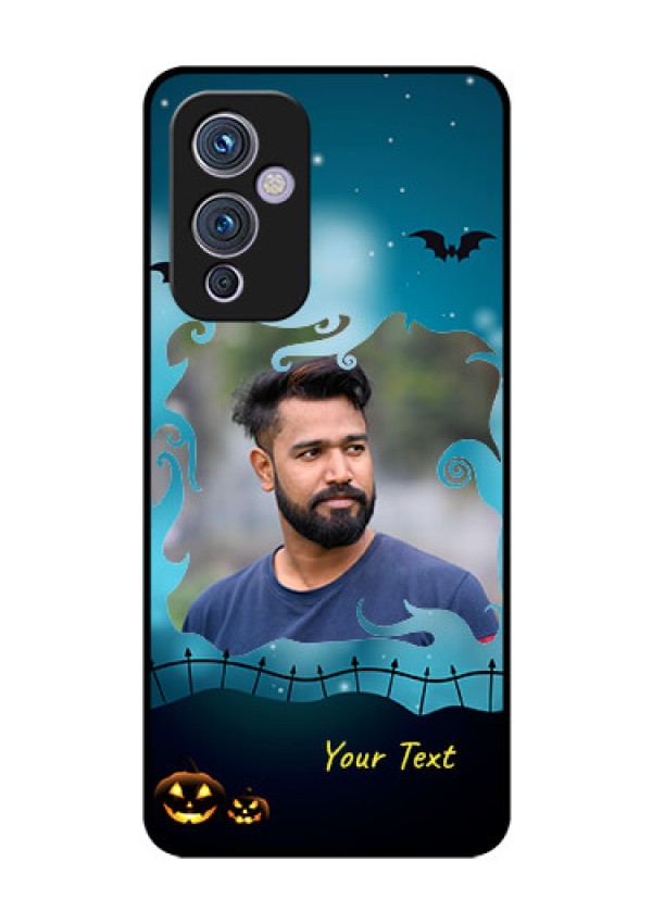 Oneplus 9 5G Custom Glass Phone Case - Halloween frame design