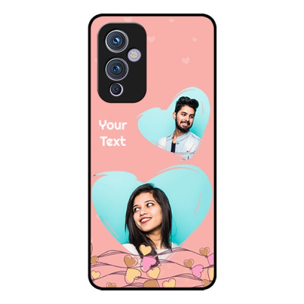Oneplus 9 5G Custom Glass Mobile Case - Love Doodle Design