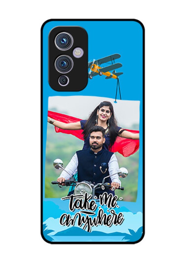 Oneplus 9 5G Custom Glass Mobile Case - Traveller Design 