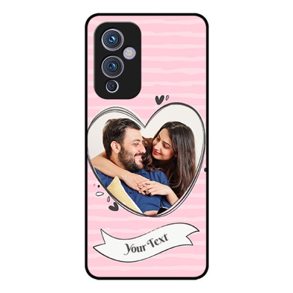Oneplus 9 5G Custom Glass Phone Case - Vintage Heart Design