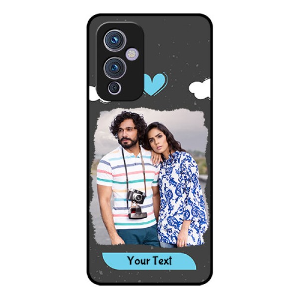 Oneplus 9 5G Custom Glass Phone Case - Splashes with love doodles Design Oneplus 9 5G Custom Glass Phone Case - Splashes with love doodles Design