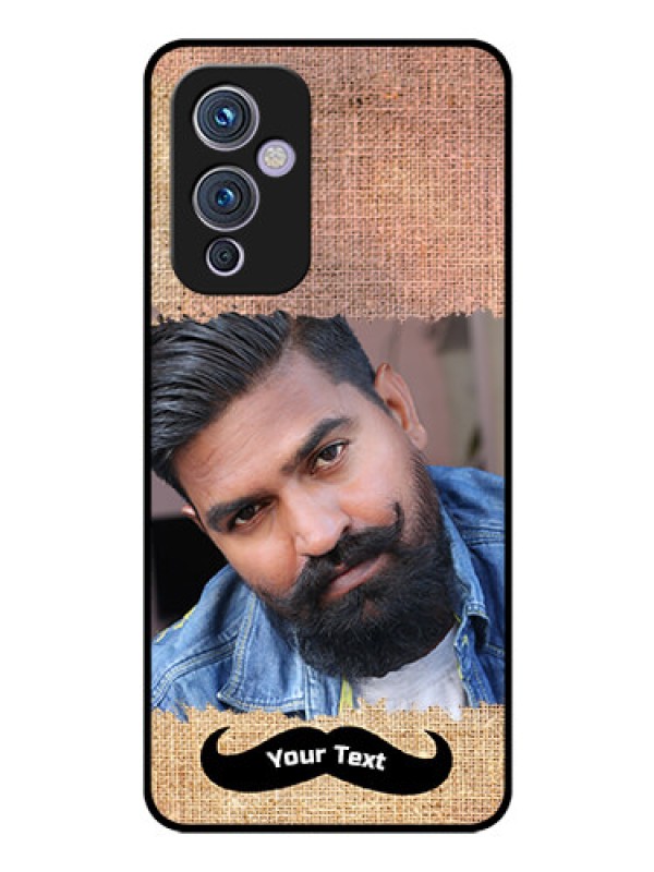 Custom Oneplus 9 5G Personalized Glass Phone Case - with Texture Design
