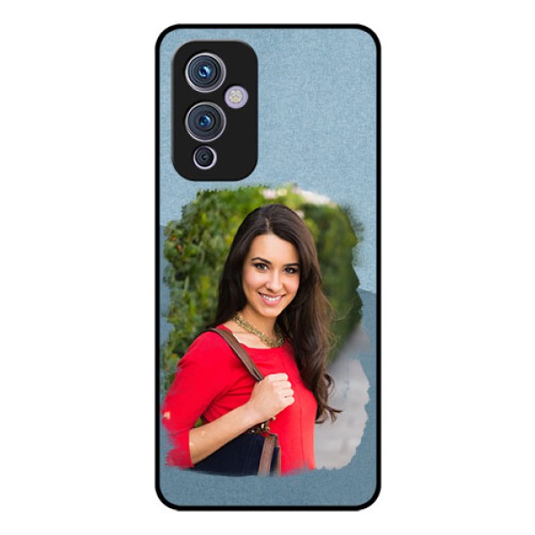 Oneplus 9 5G Custom Glass Mobile Case - Grunge Line Art Design